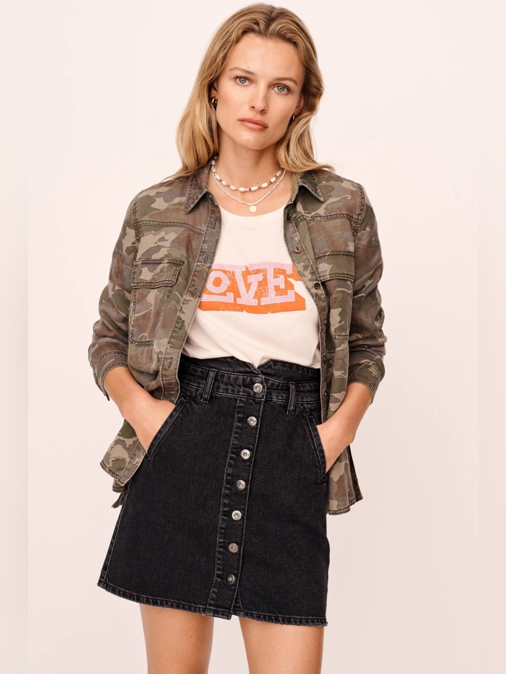 Pilcro by Anthropologie Denim Mini Skirt - Size 2